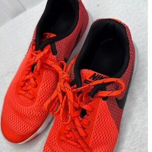 Nike Flex‎ Running Shoes Womens Size 7.5 Orange Black Athletic Sneakers